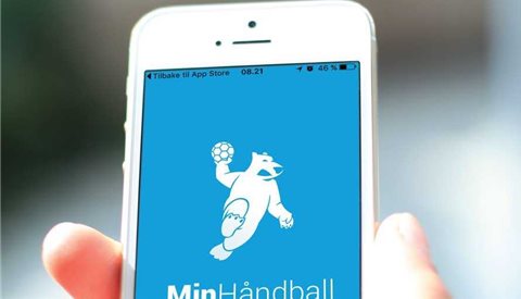Last ned appen 'Min Håndball'  og vær oppdatert!