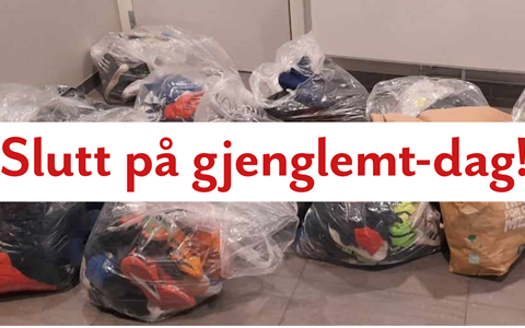 Slutt på gjenglemt-dag!