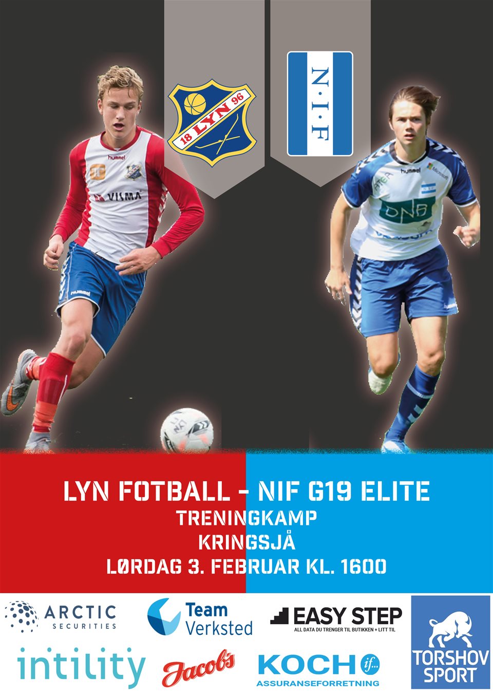 Treningskamp Lyn Fotball -NIF G19 Elite 03.02.18