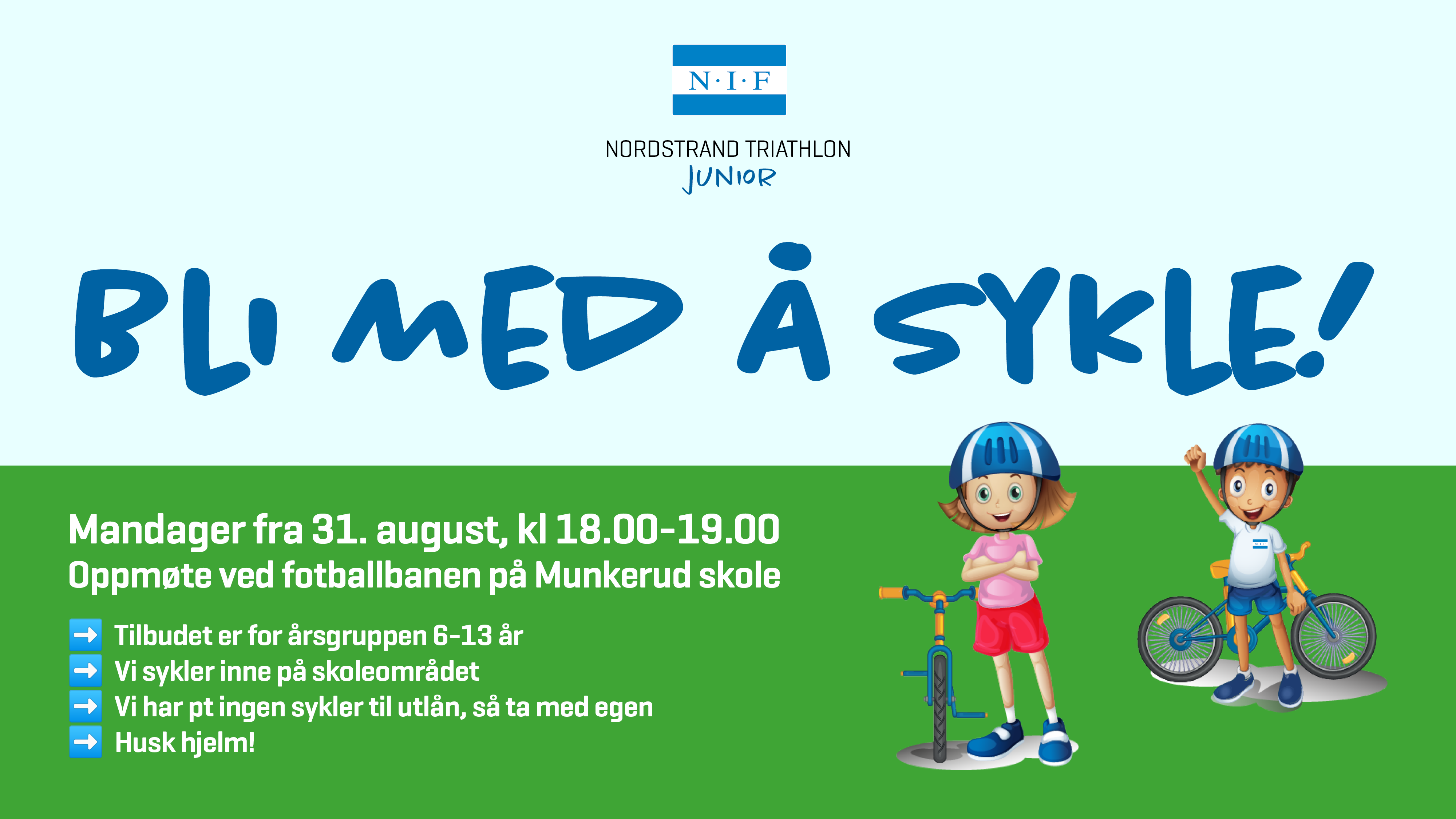 Bli med på juniorsykling