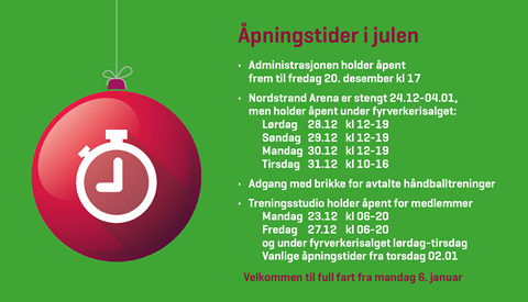 Julens åpningstider