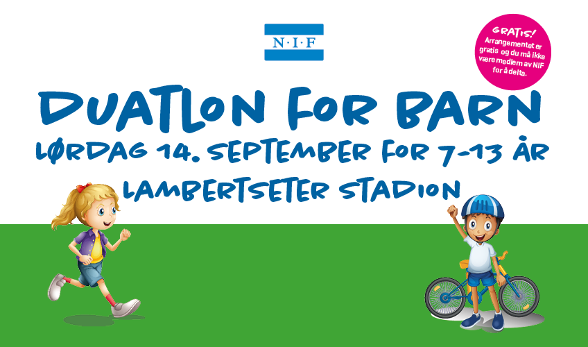 Duatlon for barn og unge 14. september!