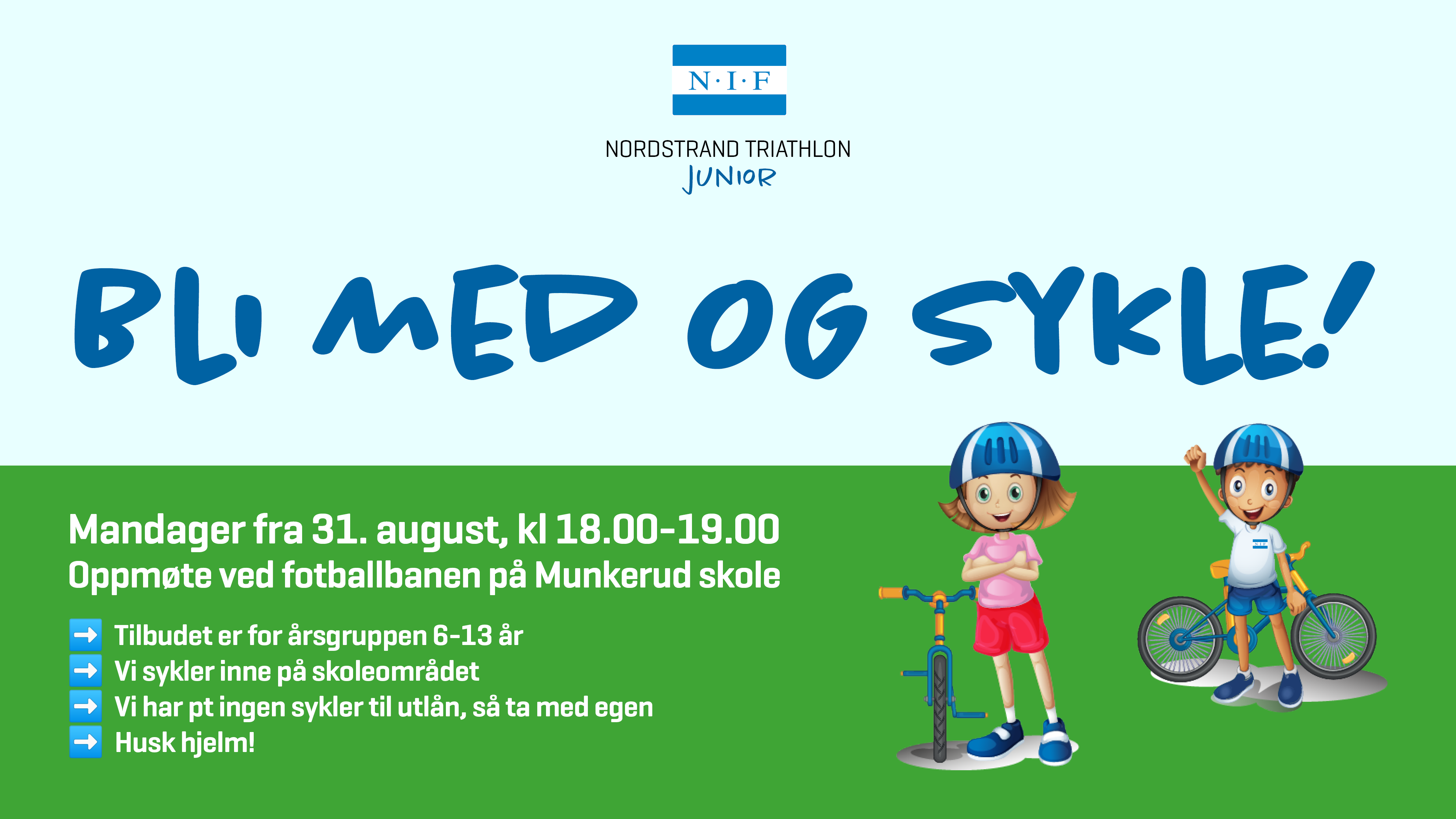 Bli med på juniorsykling