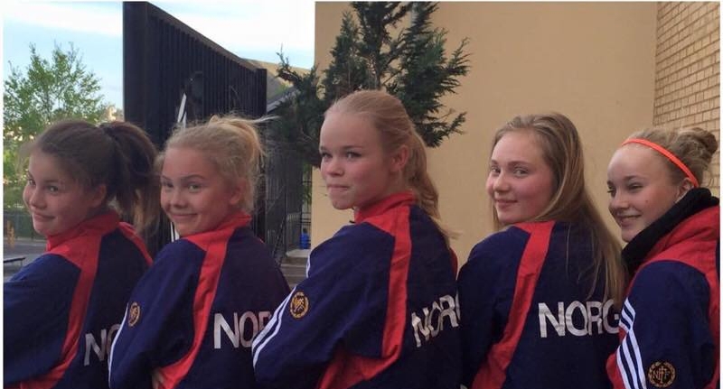 5 jenter fra Nordstrand til Norden cup i Helsinki!