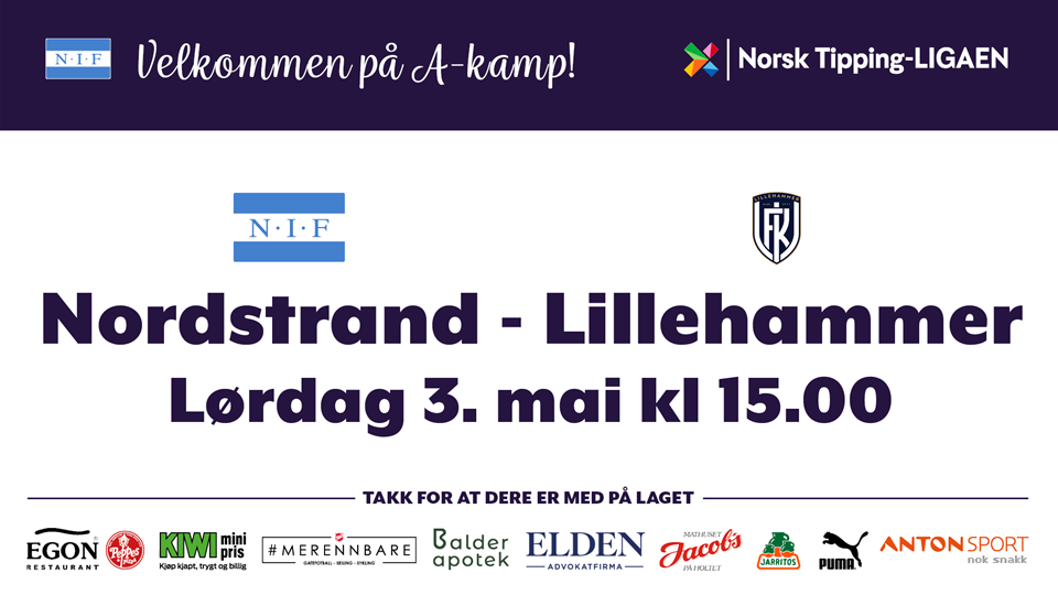 Ny hjemmekamp for A-laget lørdag