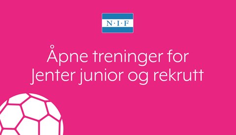 Åpne treninger for junior og rekruttspillere uke 33