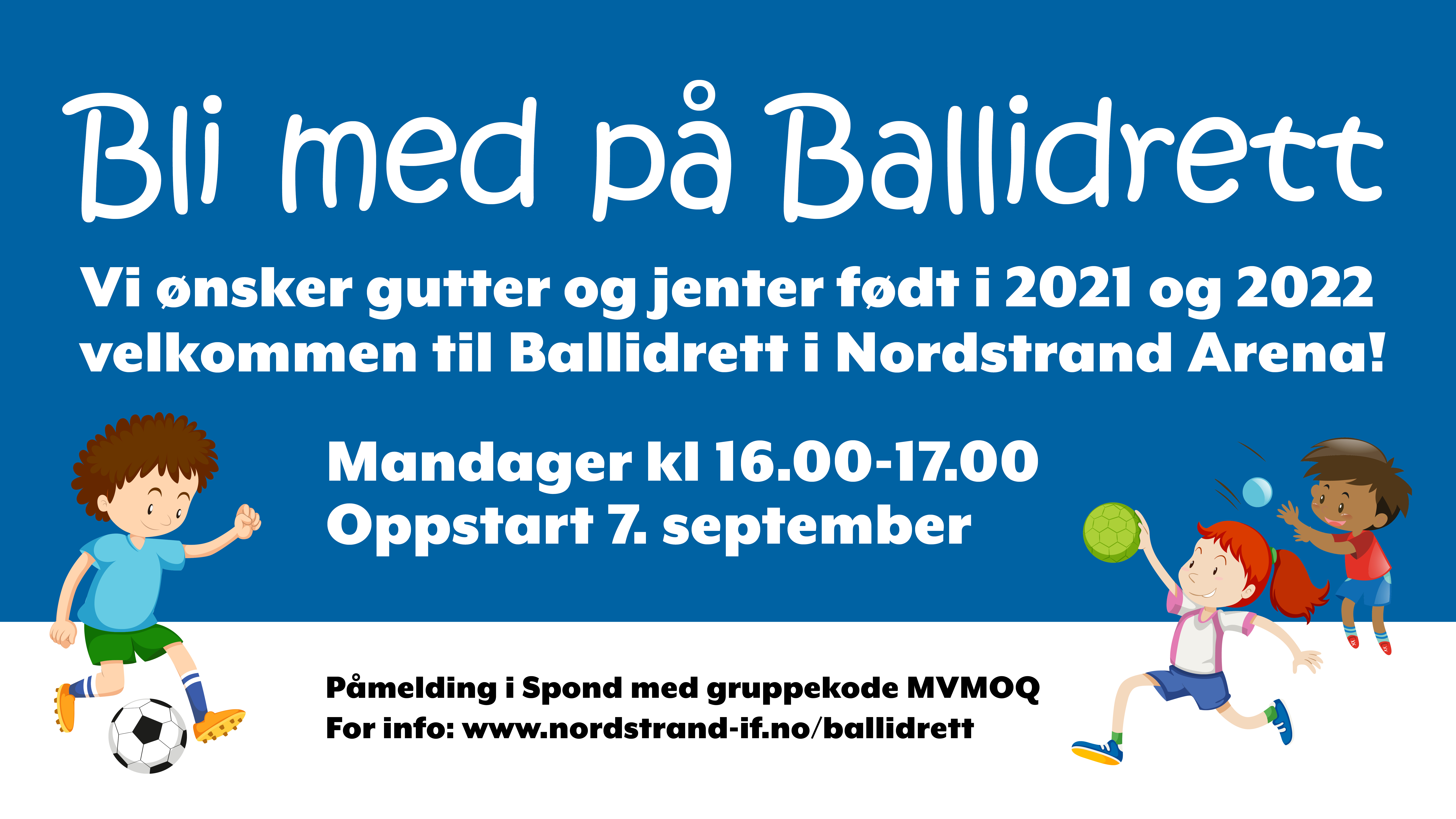 Oppstart mandag 7. september