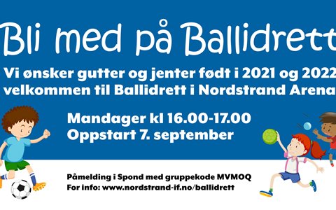 Oppstart mandag 7. september