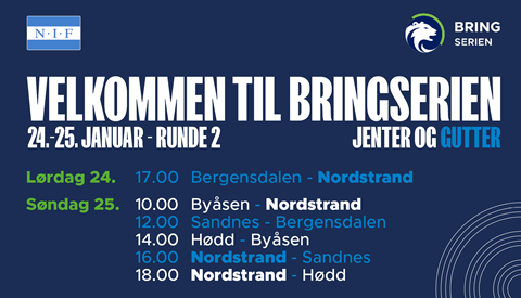 Kom og hei på Bring-lagene våre i helgen!