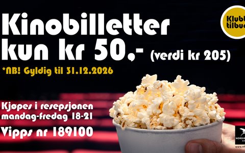 Kjempetilbud på kinobilletter!