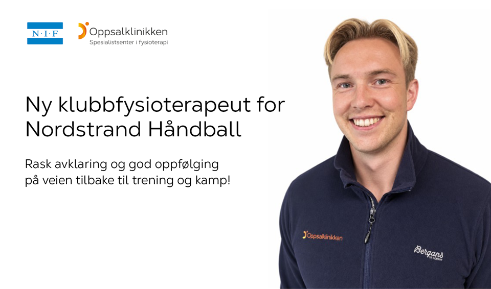 Ny klubbfysioterapeut for Nordstrand Håndball