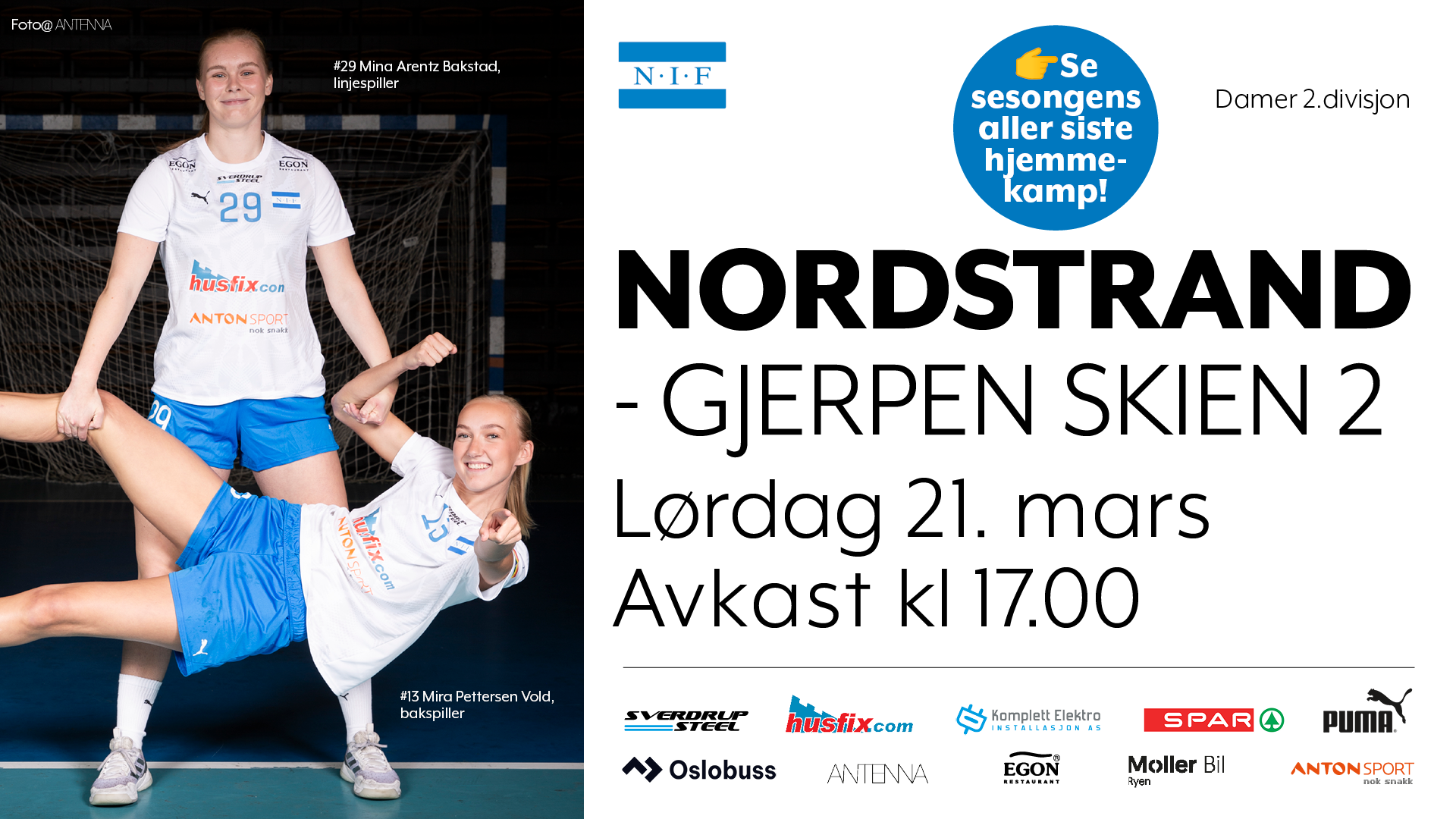 Håper vi ser DEG i hallen på lørdag!