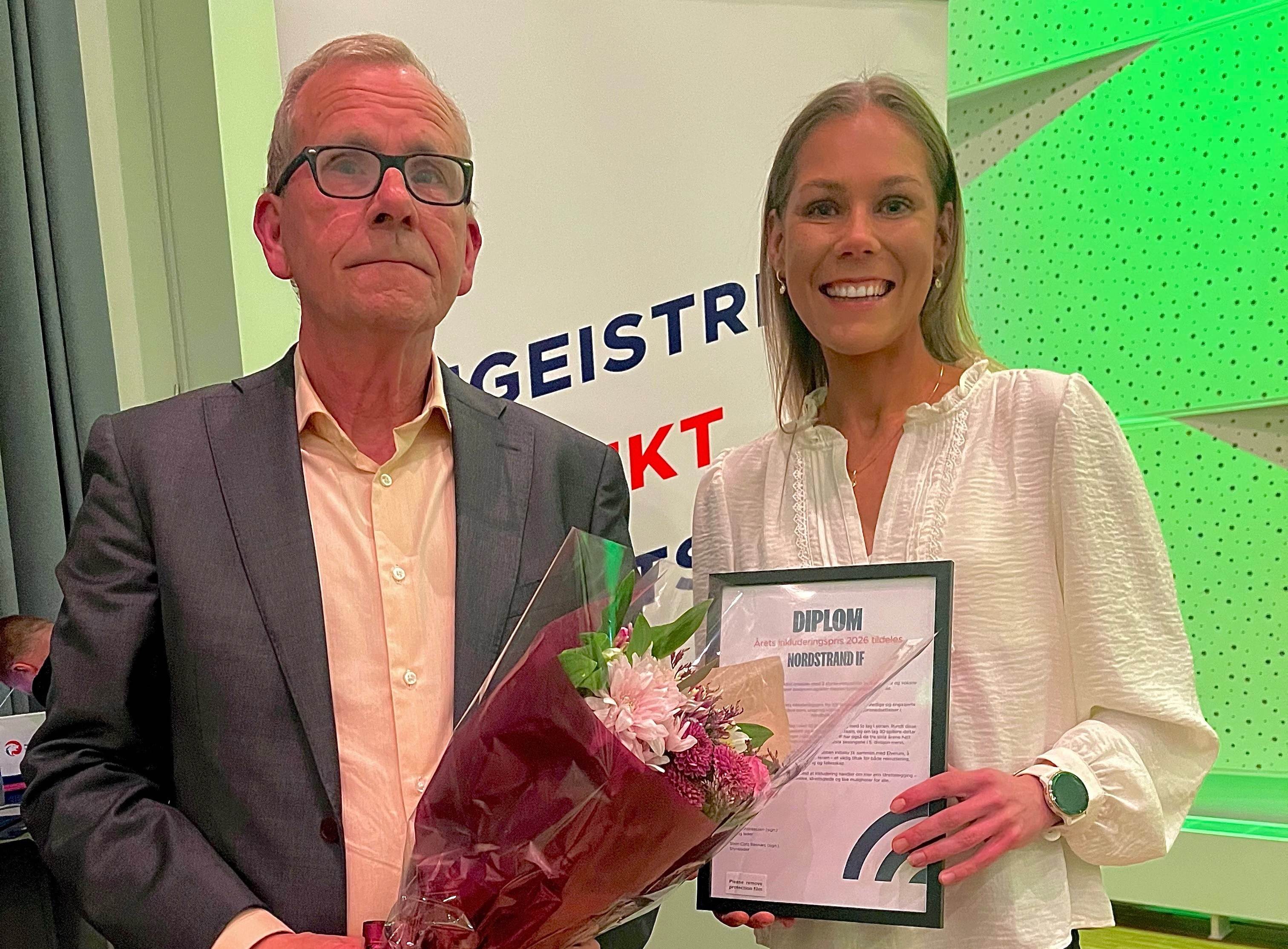 Inkluderingsprisen til Nordstrand IF!