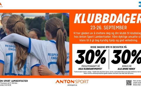 Klubbdager på Anton Sport!