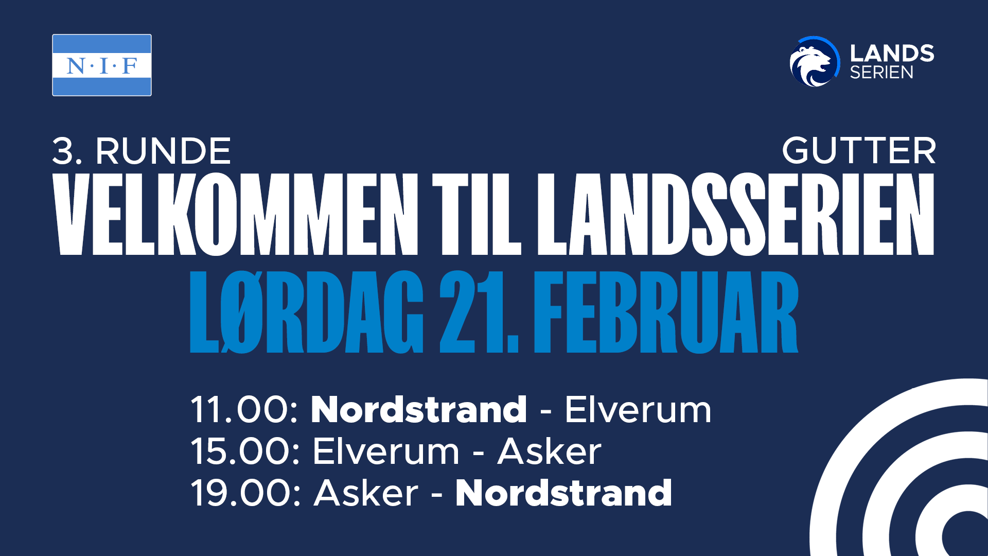 Hjemme på lørdag? Kom i hallen!