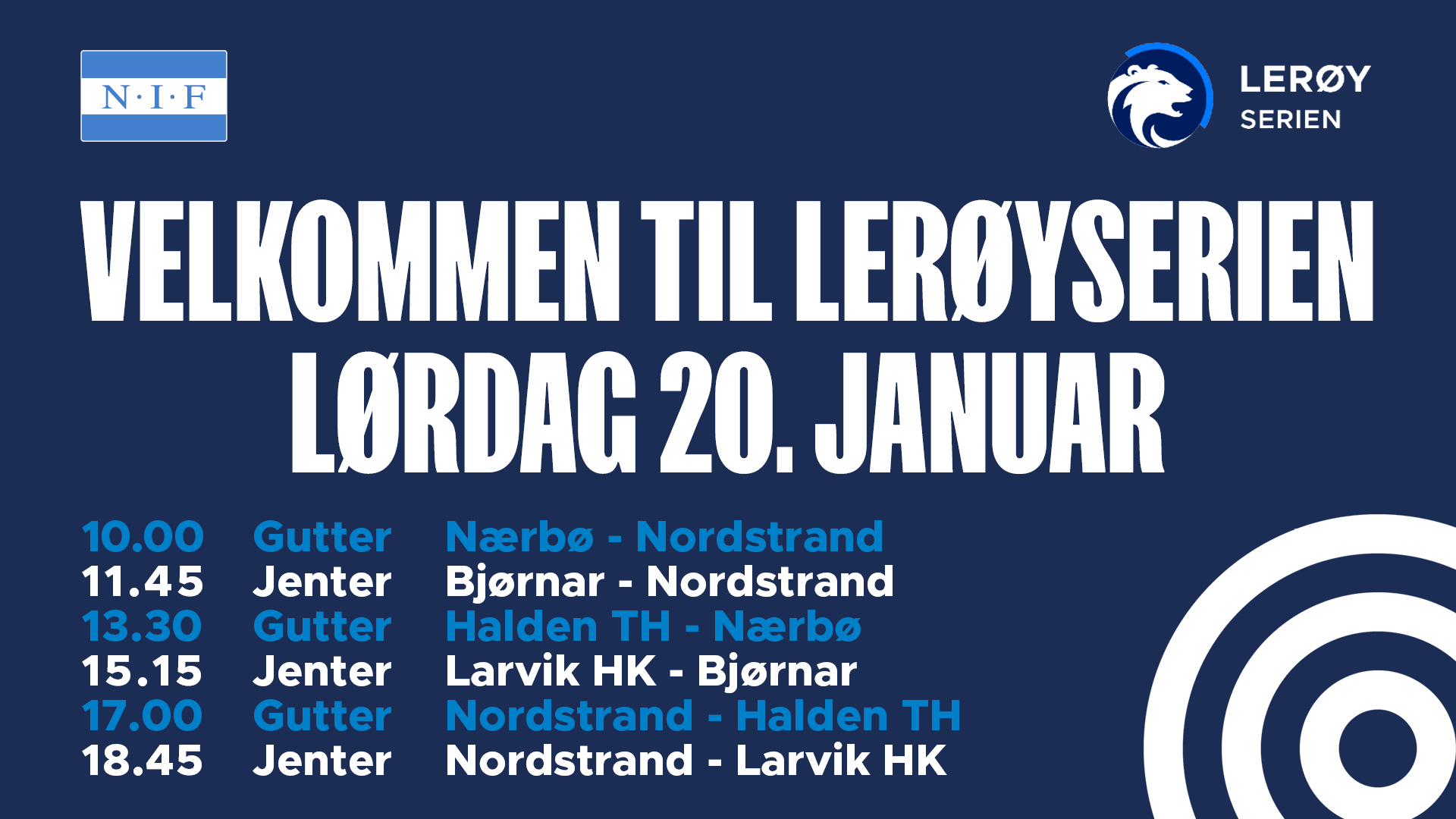 Dobbel Lerøy-runde på lørdag!