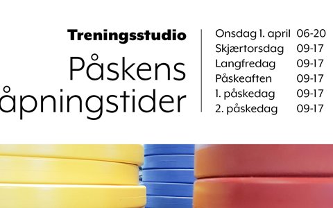 Åpningstider i påsken