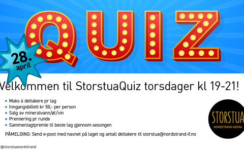 Neste Quiz torsdag 28. april