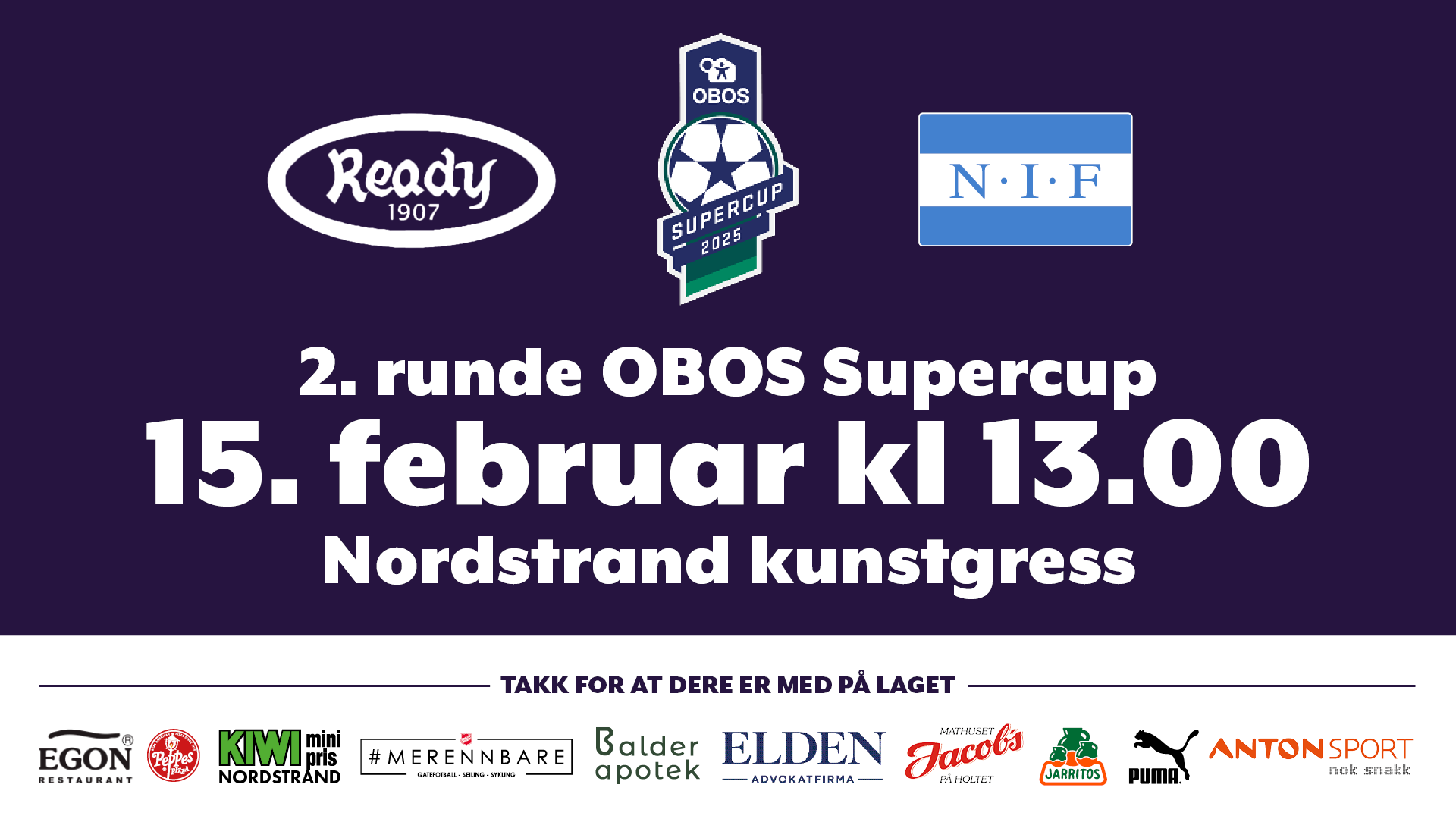 Se OBOS Supercup på Niffen