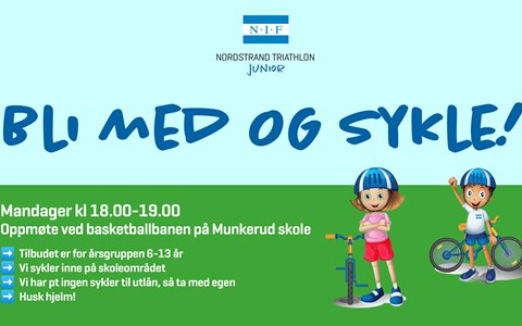 Bli med på juniorsykling
