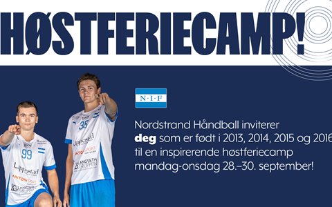Håndballcamp i høstferien!